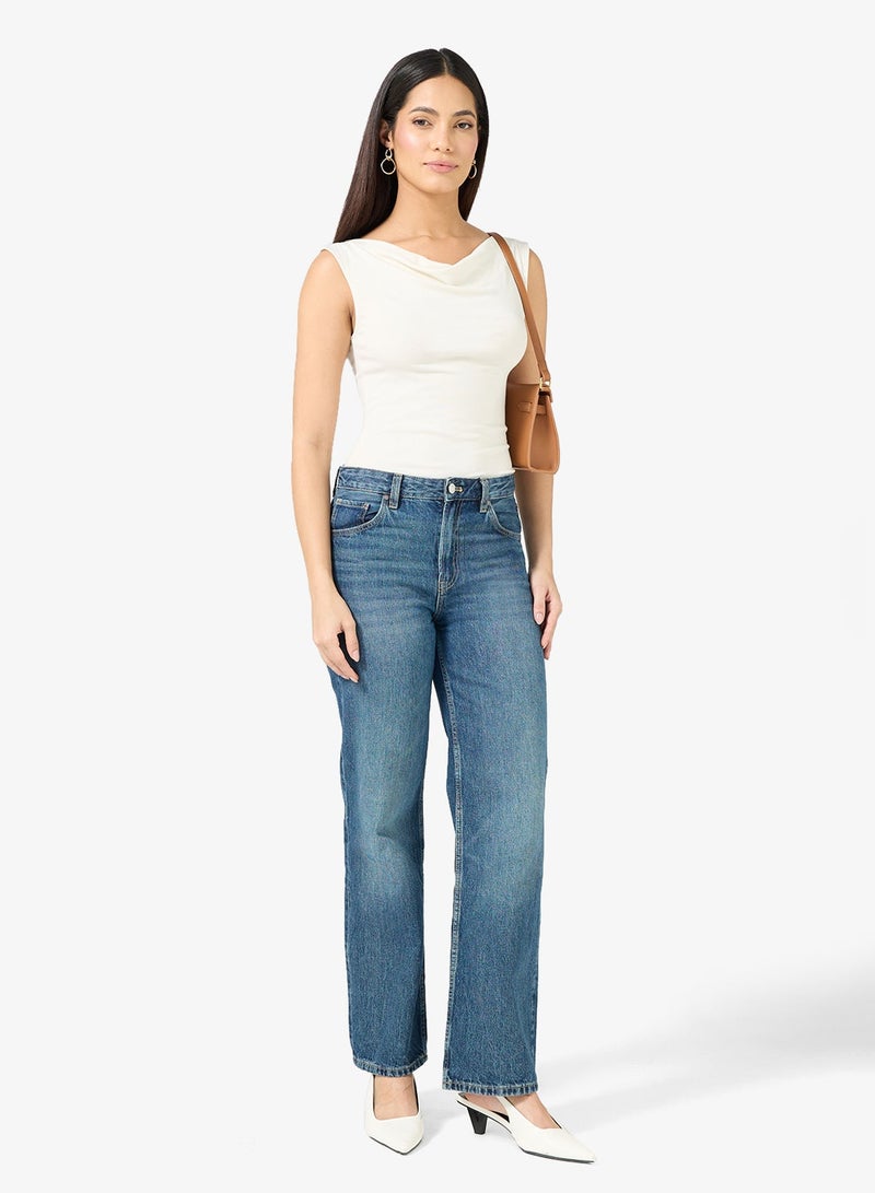 فيرو مودا توب فمجولين بدون أكمام بتصميم شلال - Image 4